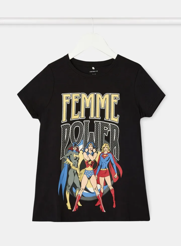 Girl Femme Power Crew Neck T-Shirt