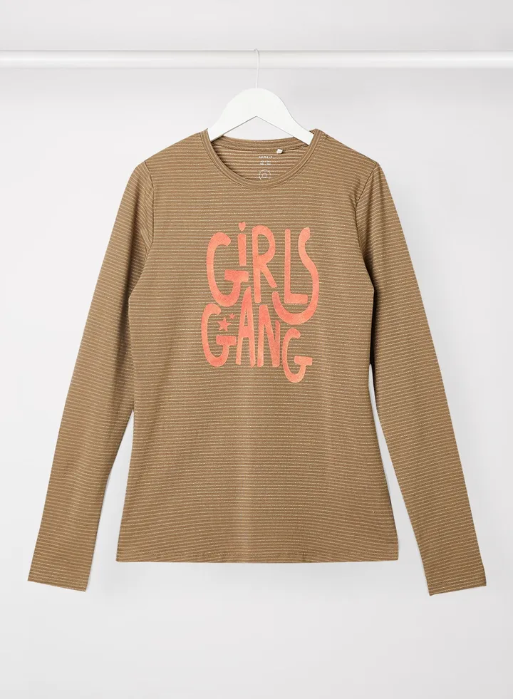 Teen Striped T-Shirt Brown