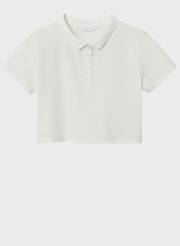 Kids Cropped Polo