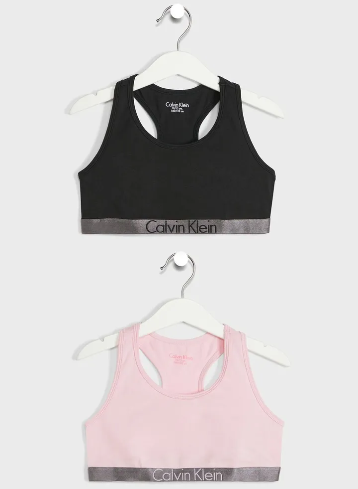 Youth 2 Pack Logo Bralette