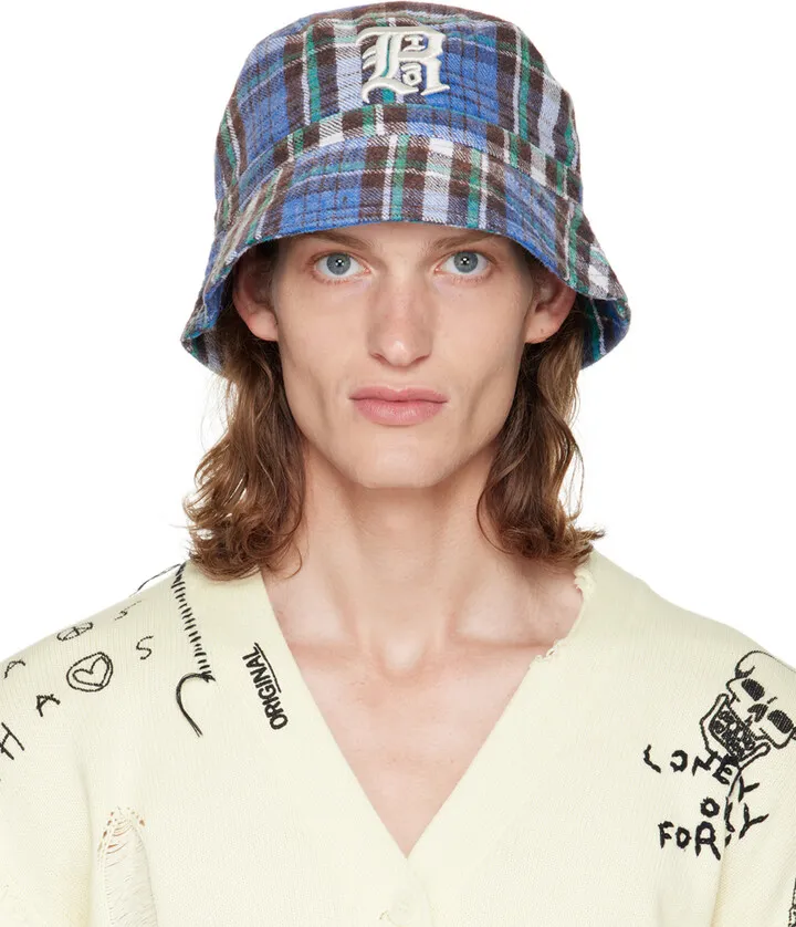 R13 Blue Layered Bucket Hat