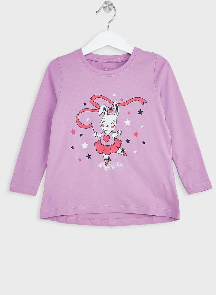 Kids Cat Crew Neck T-Shirt