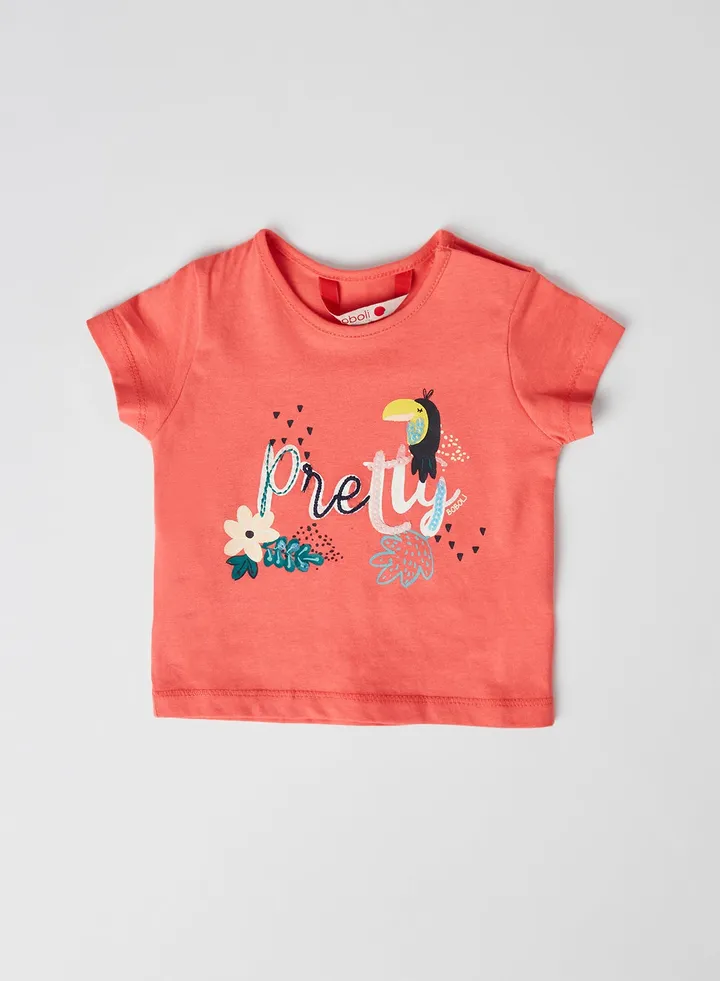 Baby Front Graphic T-Shirt raspberry