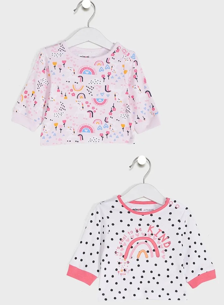 Kids 2 Pack Aop Basic T-Shirt
