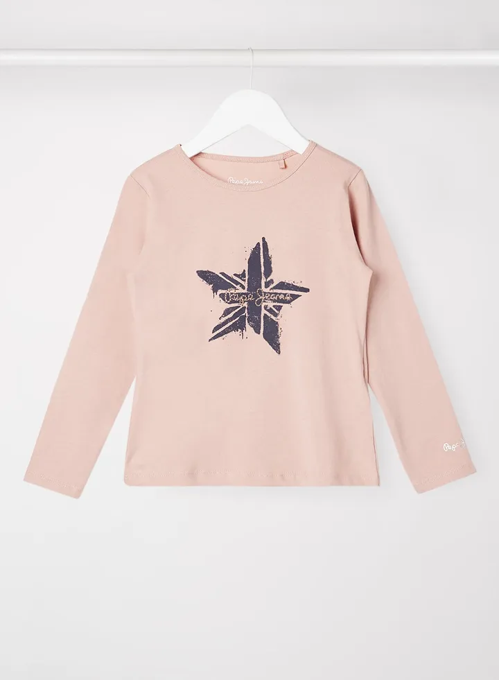 Kids/Teen Star Logo T-Shirt Nude