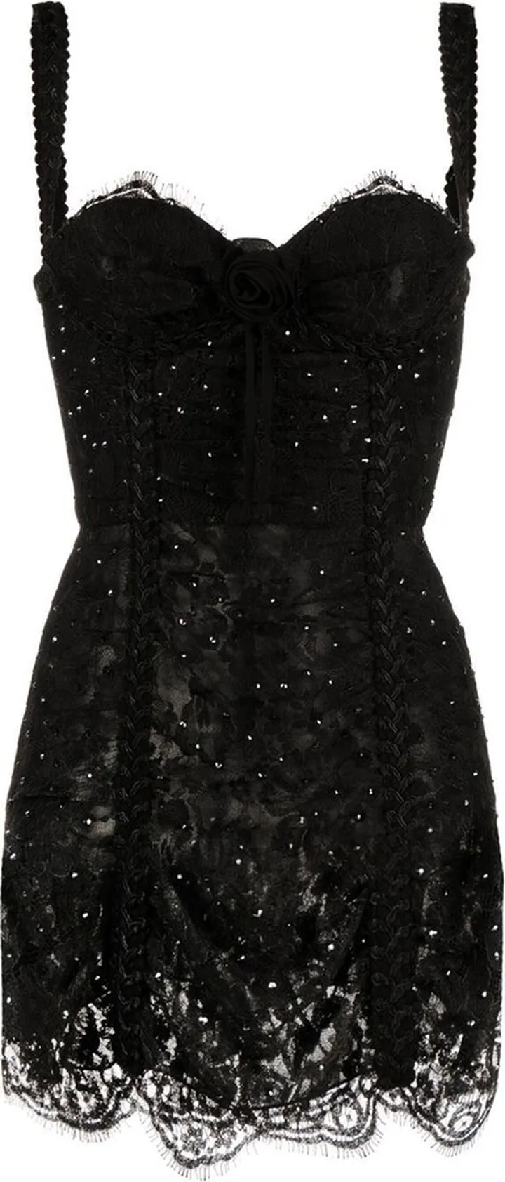 Lace-Detail Minidress