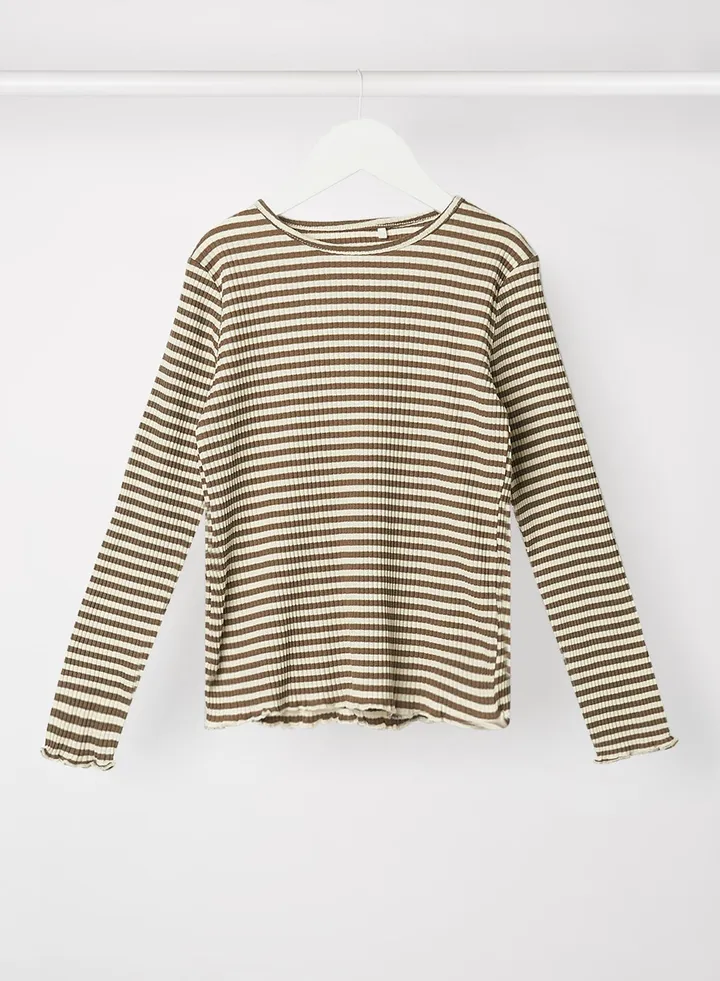 Kids/Teen Striped T-Shirt Brown