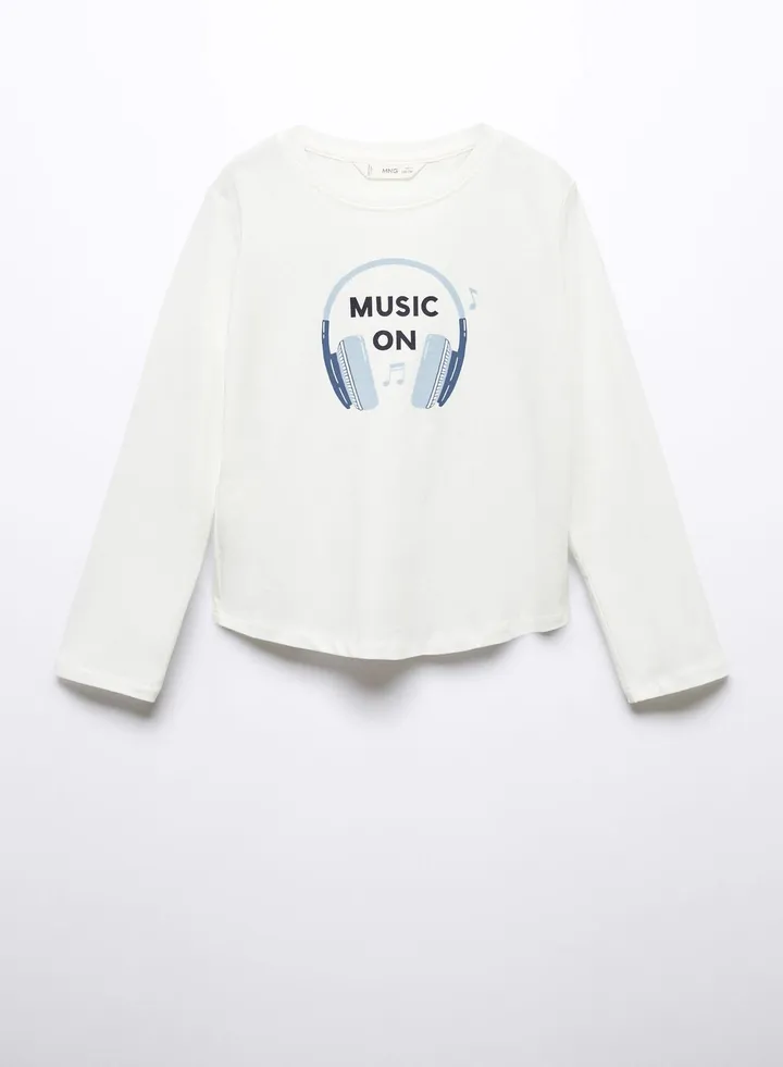 Kids Headphone Print T-Shirt