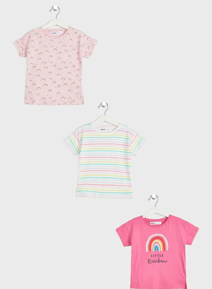 Kids 3 Pack Assorted T-Shirt