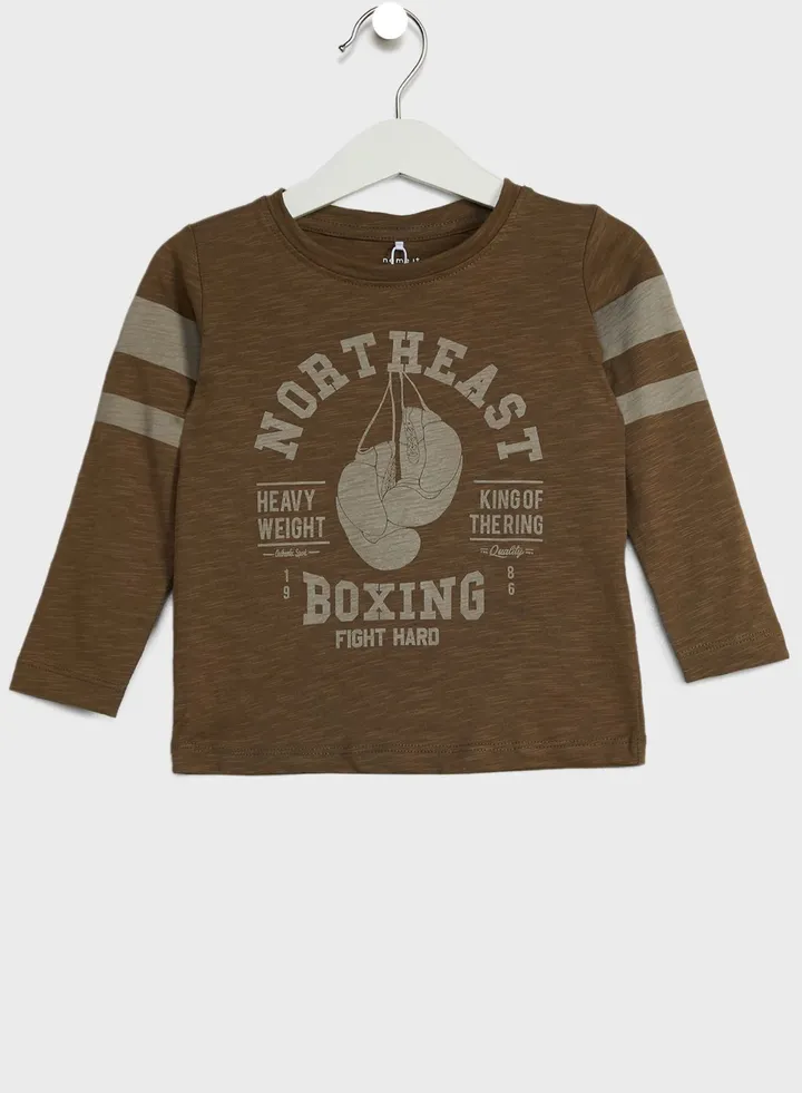 Kids Essential Printed full sleeve T-shirt