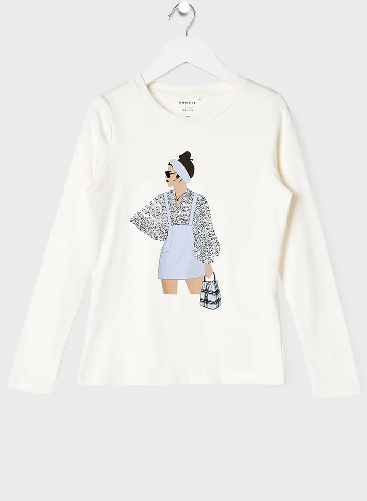 Kids Sequins Detail Top