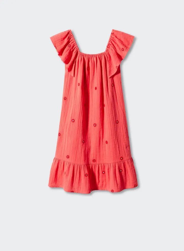Kids Ruffled Printed Midi Dress