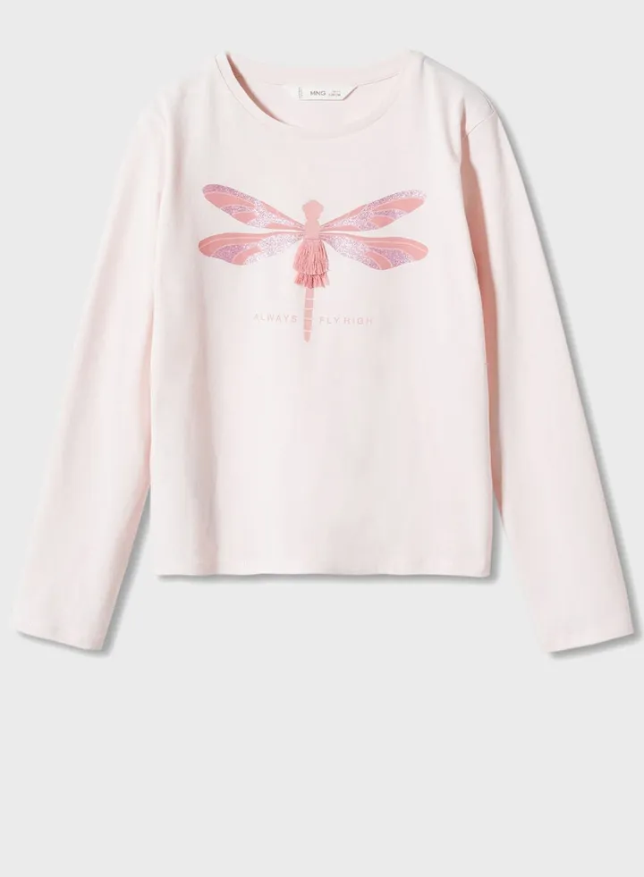 Youth Dragonfly Print T-Shirt