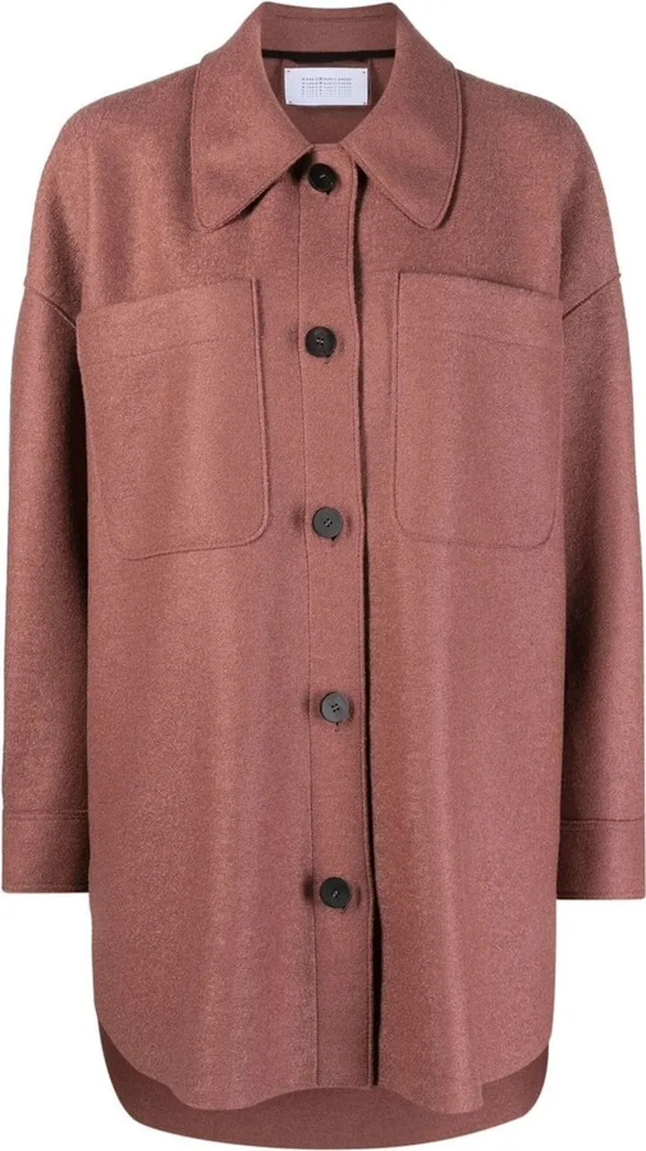 Single-Breasted Wool Coat