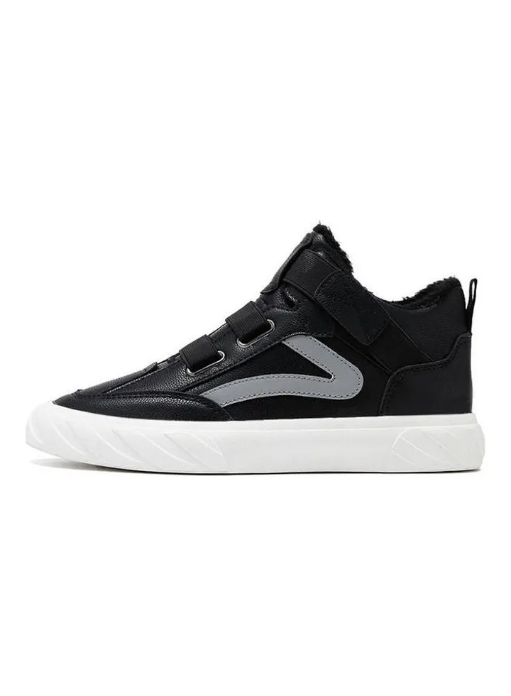 Casual Round Toe High Top Sneakers Black/Grey