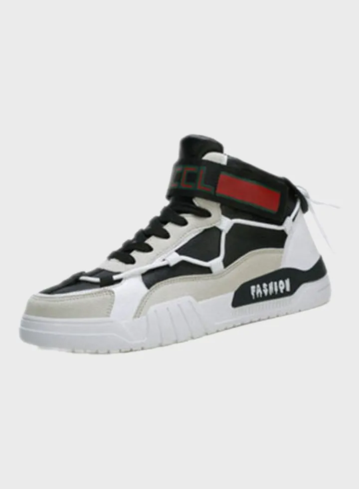 Autumn High Top Sneakers White/Black/Grey