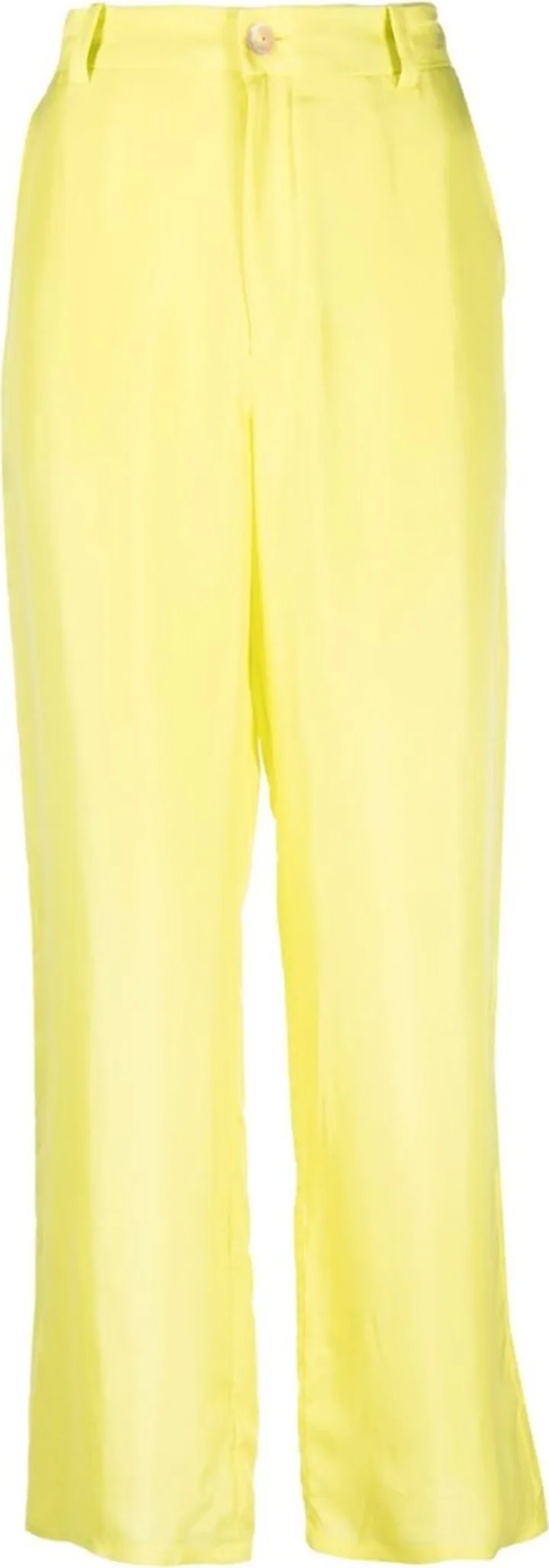 Straight-Leg Silk Trousers
