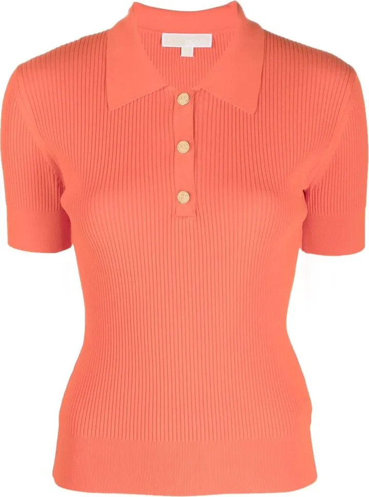 Recycled Viscose-Blend Polo Top