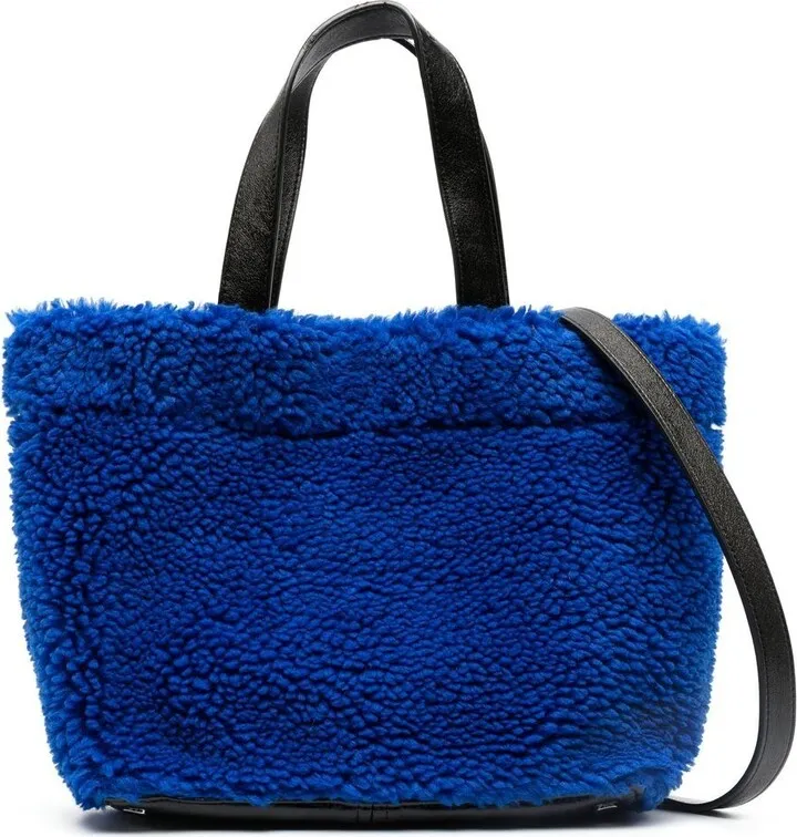 Small Faux-Shearling Shopping Tote
