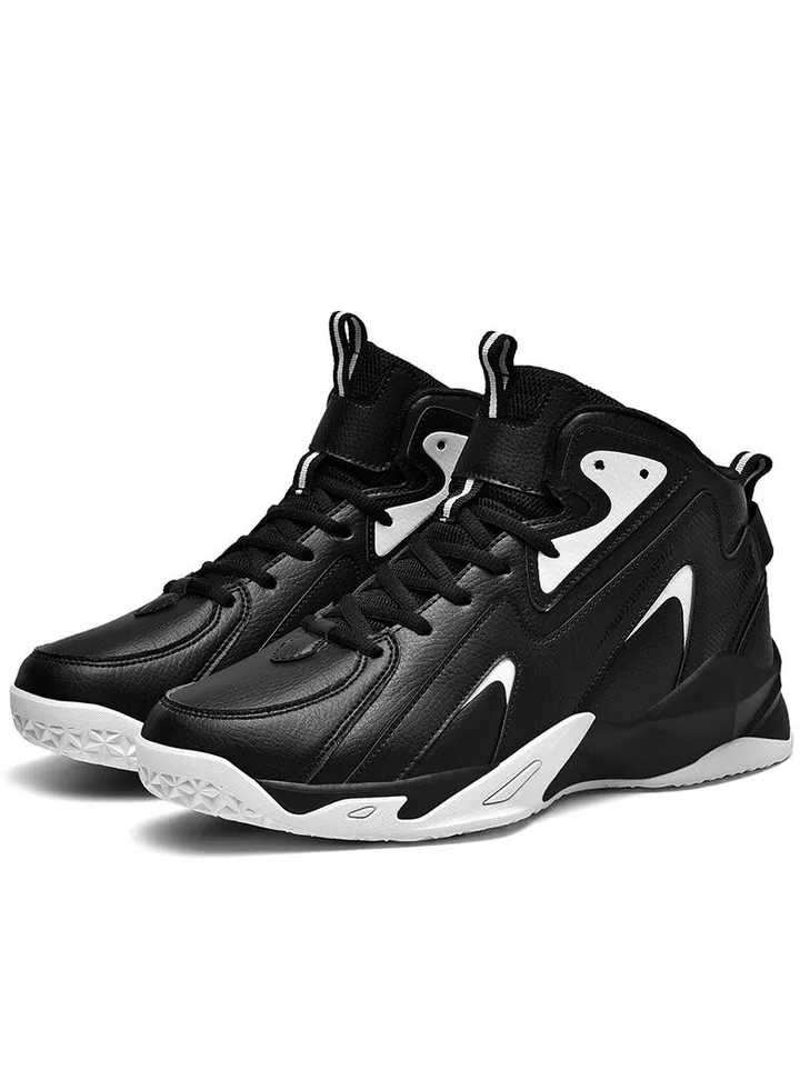 New Basketball Shoe Leather Waterproof High Top Shoe