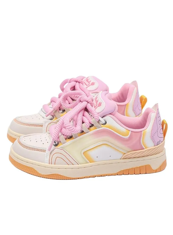 Mandarin Duck Couple Skateboard, Bread Shoes, Flat Bottom, Casual Mint Jelly, Funny Little White Sneakers