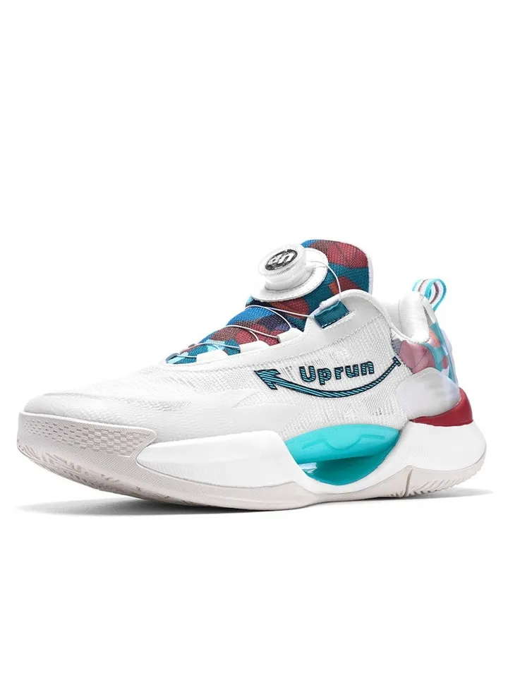 Hollow Out Shock Absorption Rotating Button Free Tie Up Sneakers