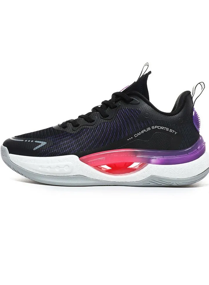 Hollow Out Shock Absorption Rotating Button Free Tie Up Sneakers