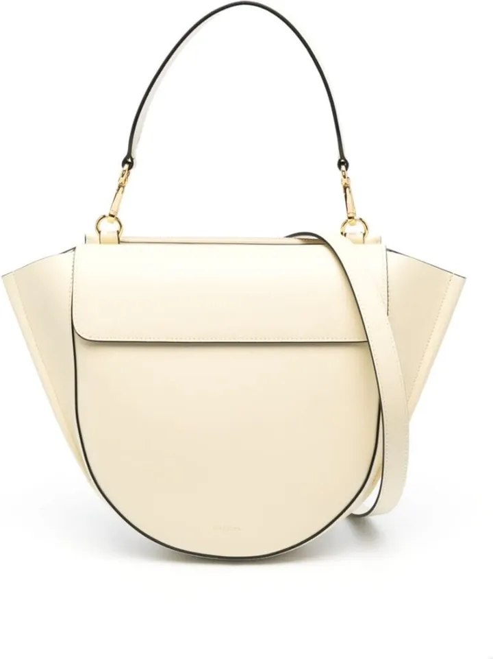 Hortensia Medium Handbag In White Leather Woman