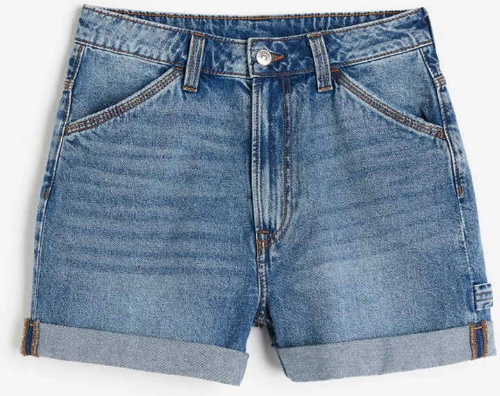 High Waist Cargo Shorts