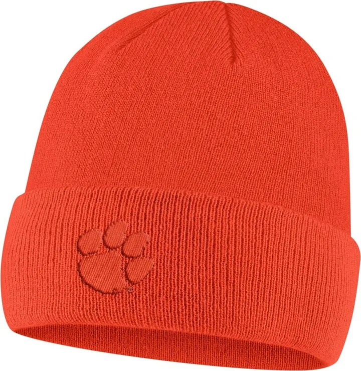 Men's Nike Orange Clemson Tigers Tonal Cuffed Knit Hat