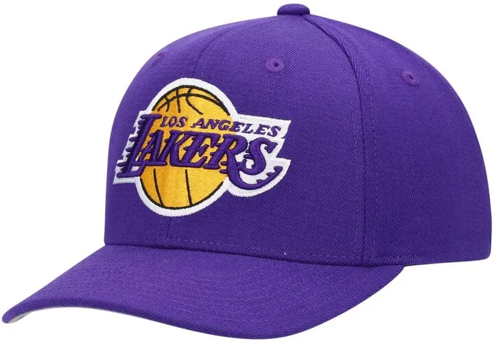 Men's Purple Los Angeles Lakers Ground Stretch Snapback Hat