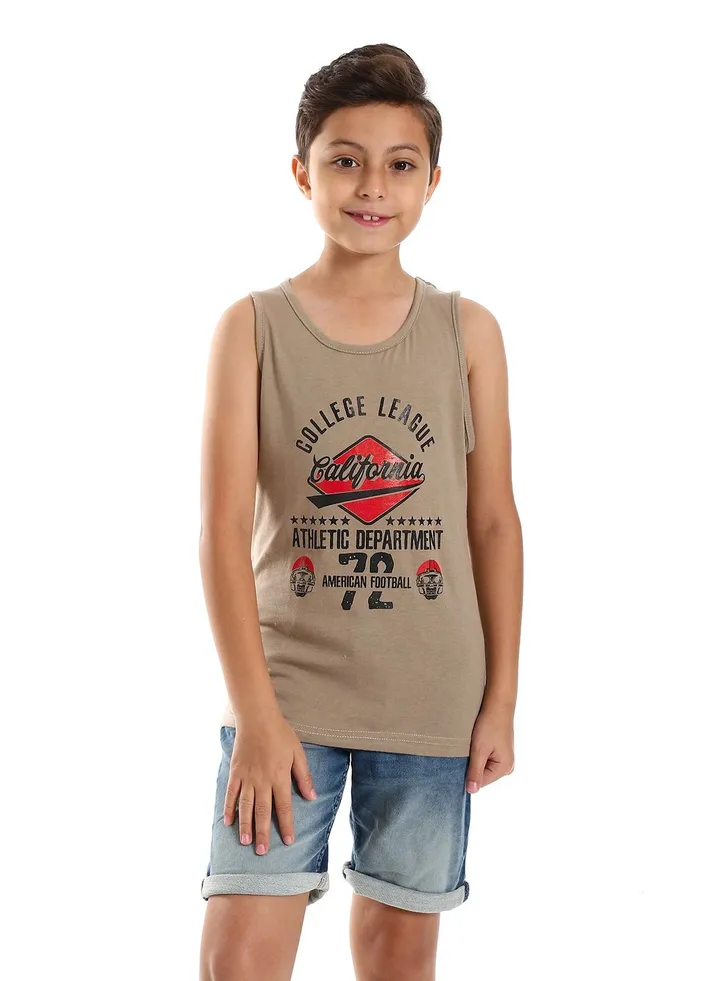 Boys Printed Sportive Tank Top