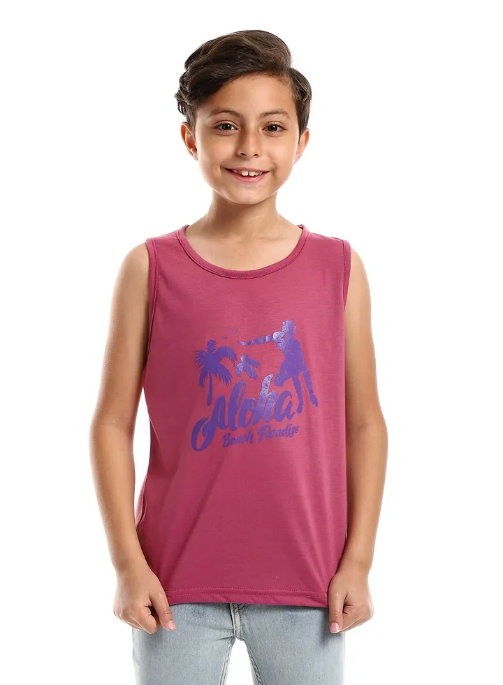 Boys Printed Sportive Tank Top