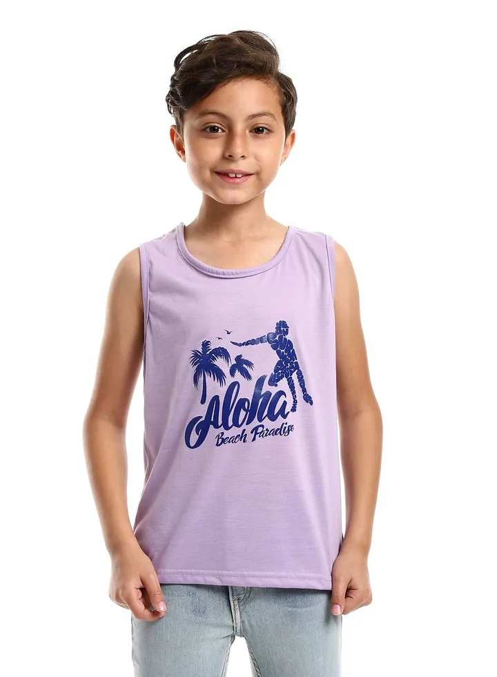 Boys Printed Sportive Tank Top