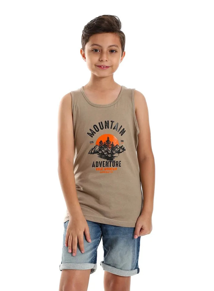 Boys Printed Sportive Tank Top