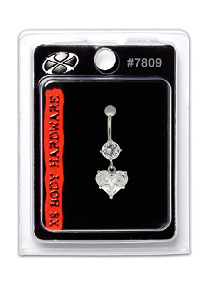 316L Stainless Steel Dangle Navel Ring