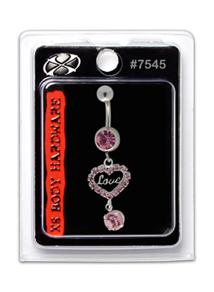 316L Stainless Steel Dangle Belly Ring
