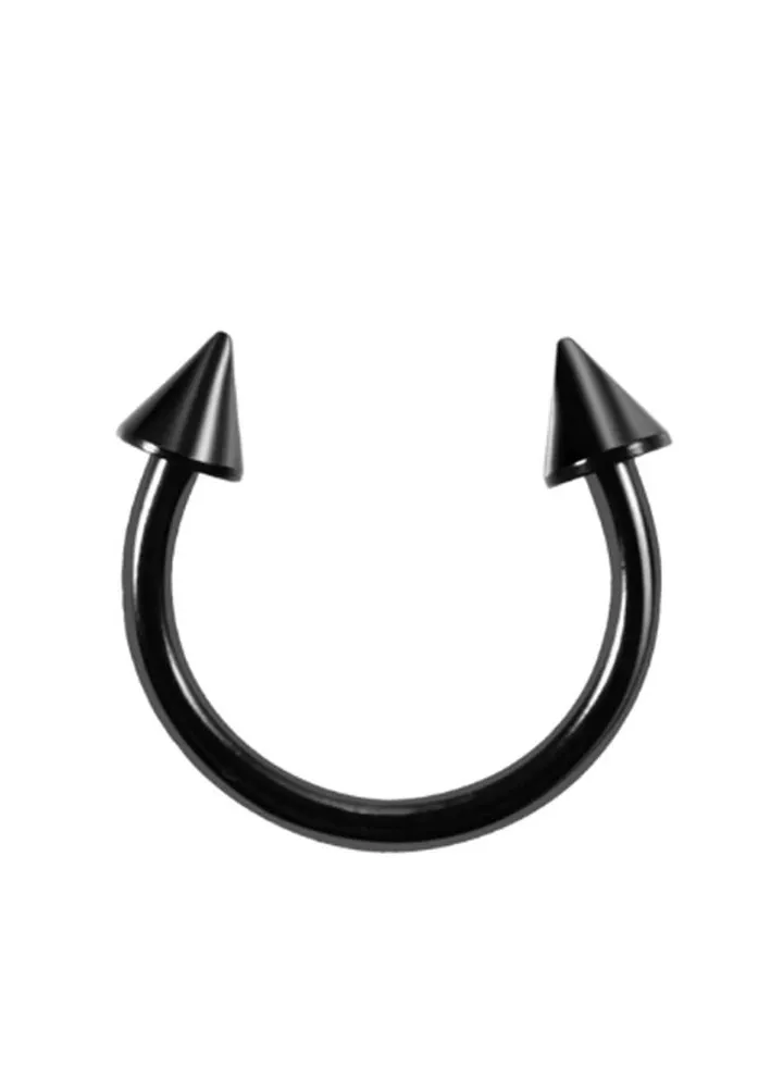 Stainless Steel Cone Horseshoe Nose Ring