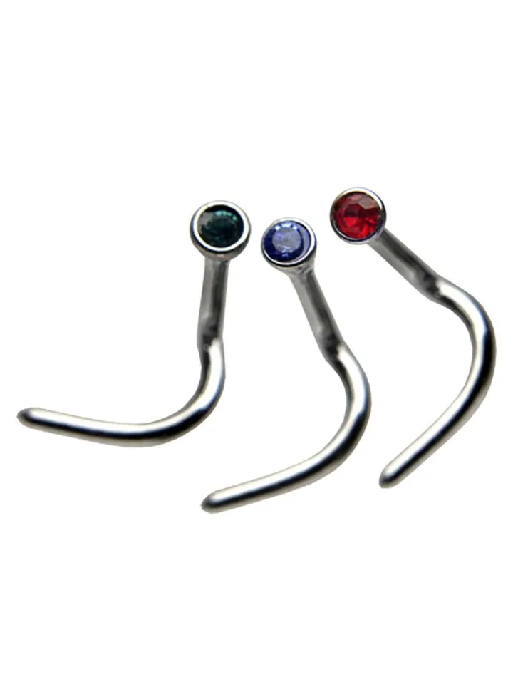 1mm Surgical Stainless Steel 316L Nose Screw Light
