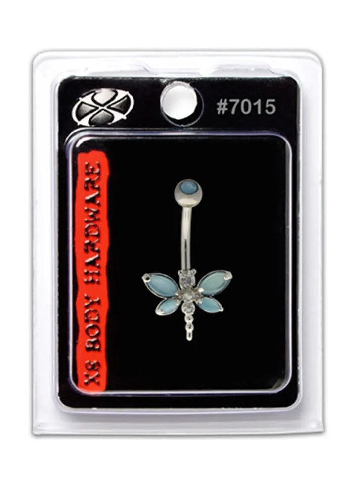 316L Stainless Steel Dragonfly Belly Ring