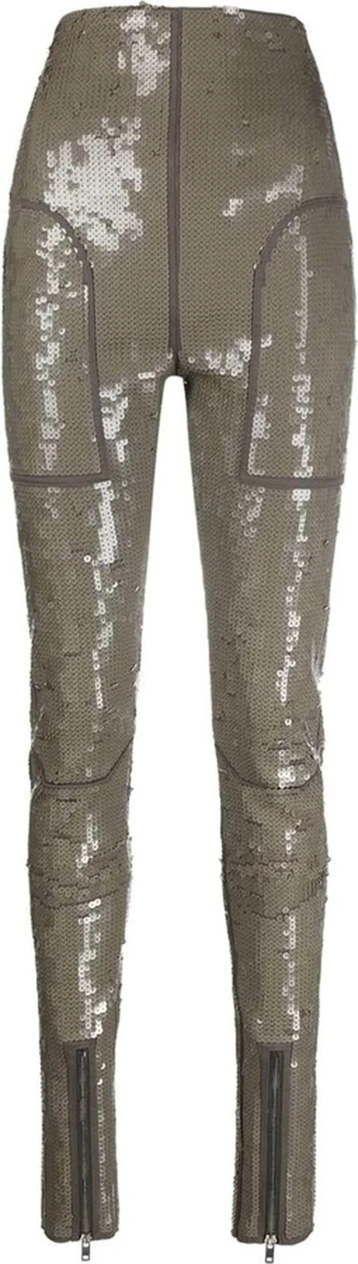 Rick Owens 'dirt Waist' Sequined Denim Leggigns