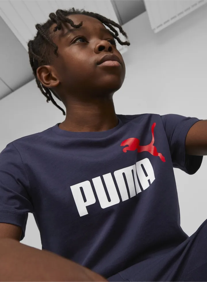 Logo Printed Boys T-shirt and Shorts Set