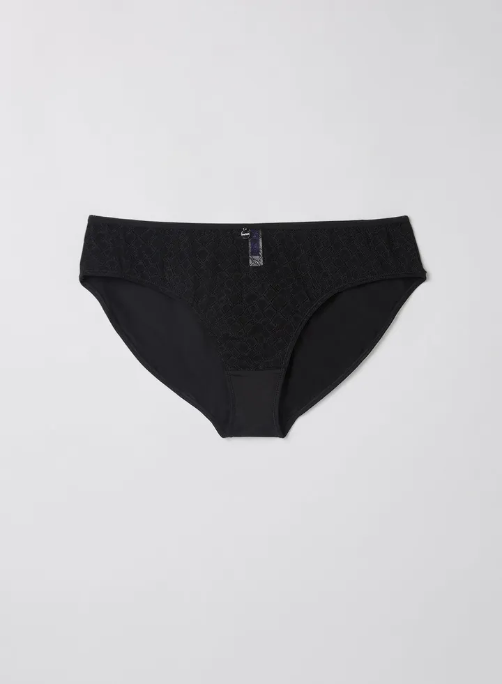 Solid Bikini Briefs Black