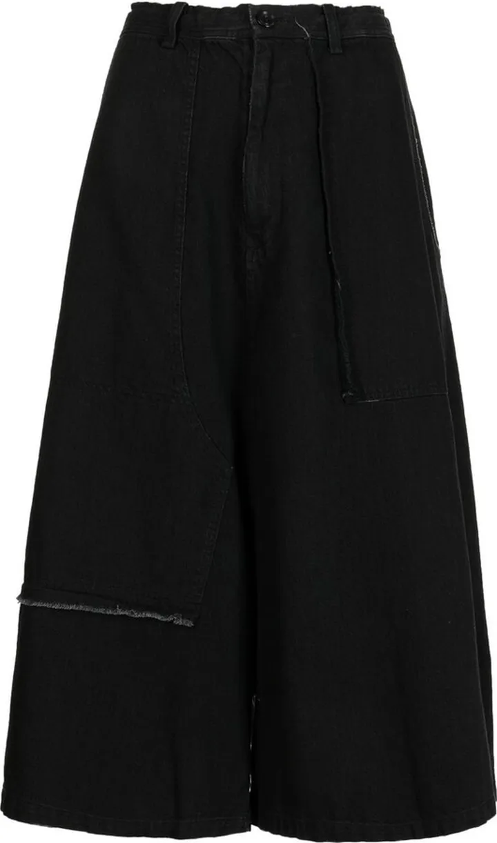 Cropped Wide-Leg Trousers