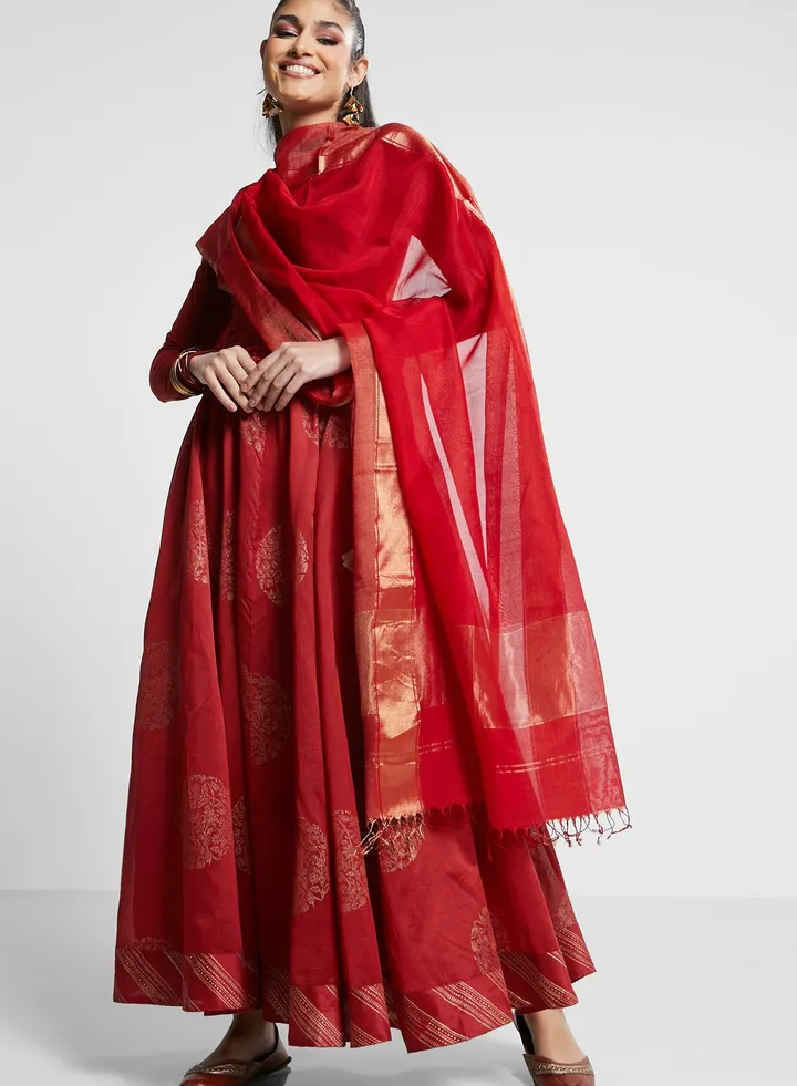 Lace Detail Dupatta