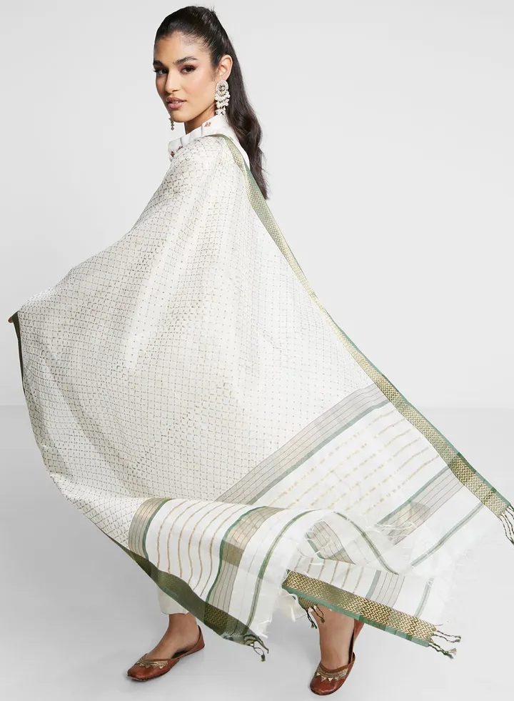 Lace Detail Dupatta