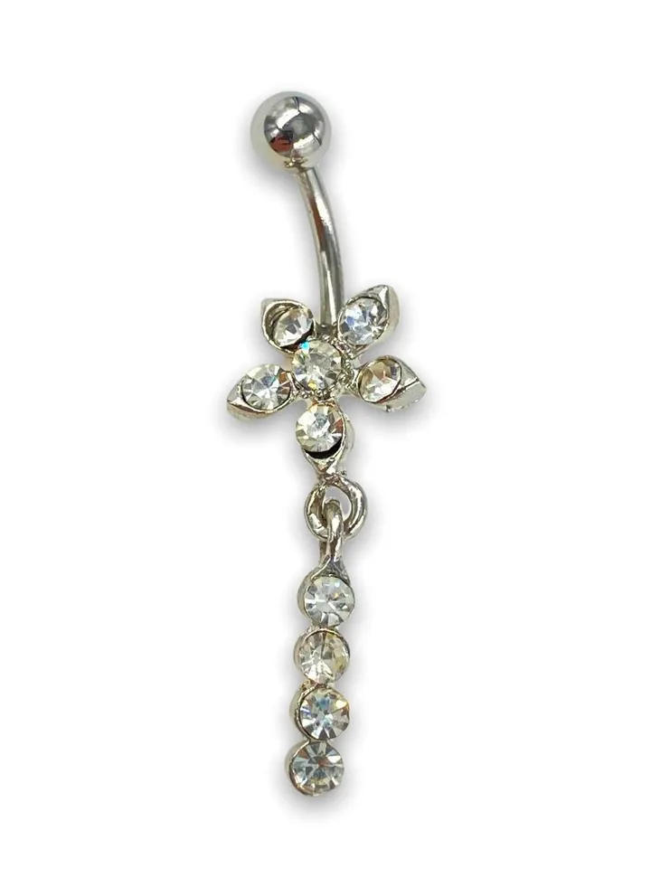 14G Surgical Stainless Steel 316L Navel flower Made in USA