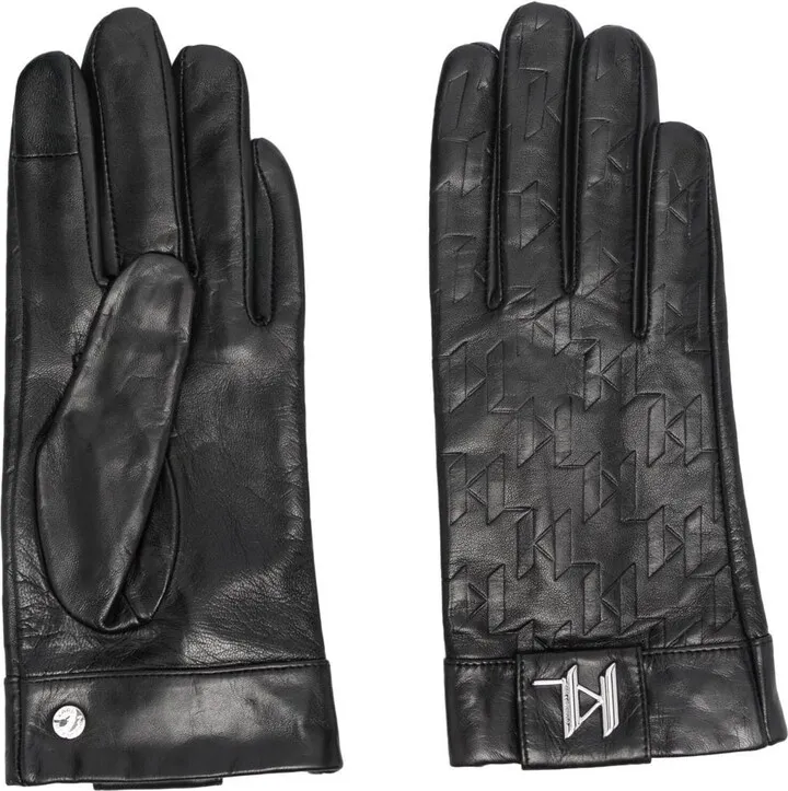 Monogram-Pattern Gloves