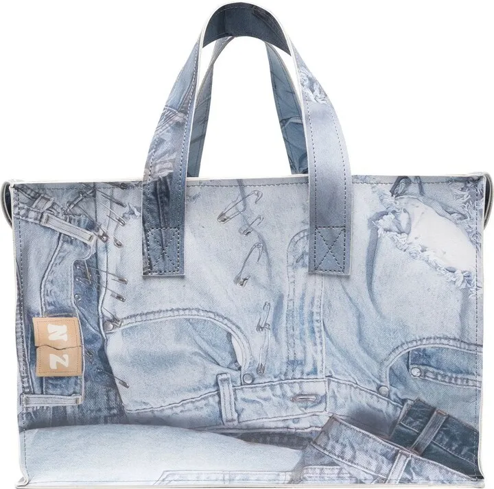 Trompe L'oeil Print Tote Bag