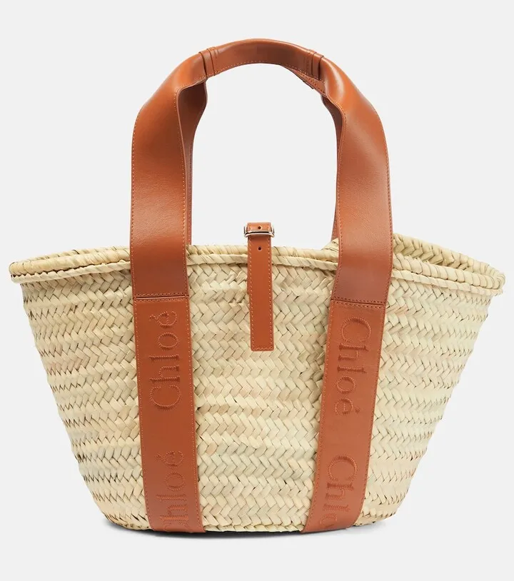 Sense Medium raffia tote bag